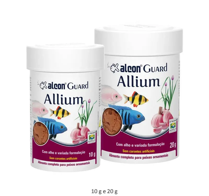Todas as apresentações de embalagens Alcon Guard Allium