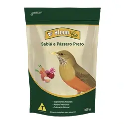 Embalagem pequena Alcon Eco Club Sabiá e Pássaro Preto